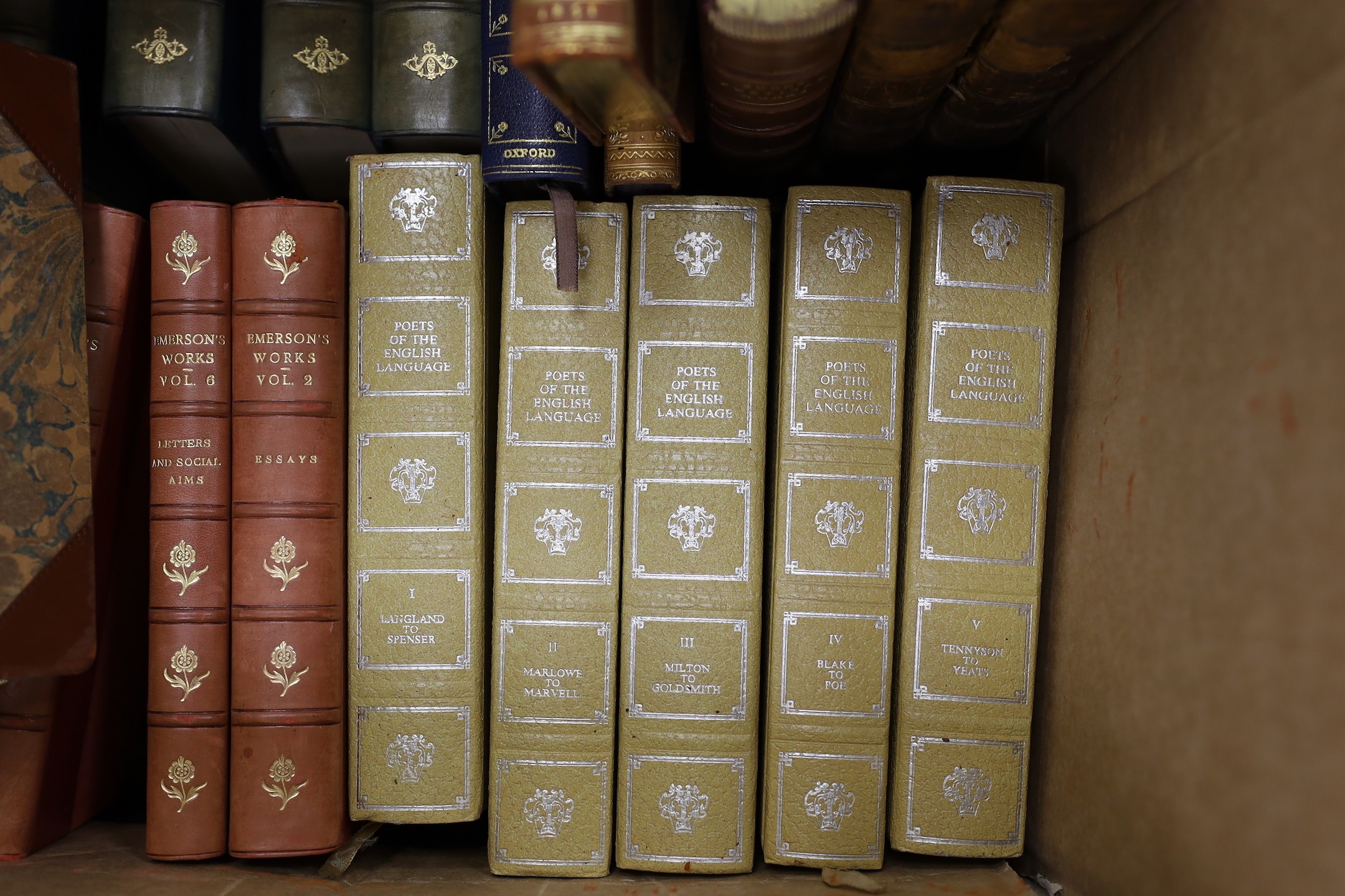 A quantity of various bindings